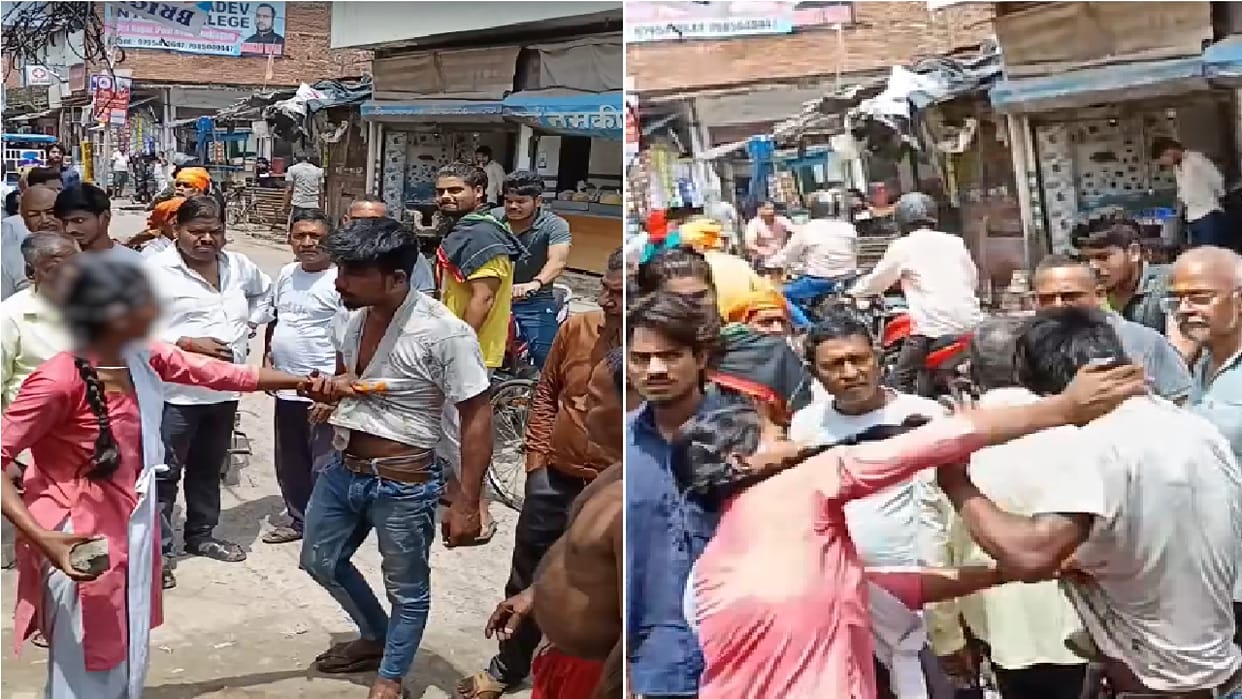 Girl Student beat up e rickshaw driver who was harassing her in Unnao