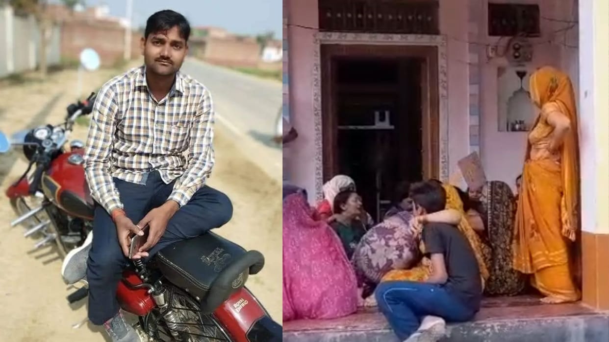 young man committed suicide by shooting himself with rifle due to family discord in chandauli