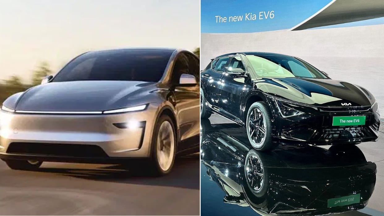 Tesla model y vs kia ev6 electric suv comparison price features