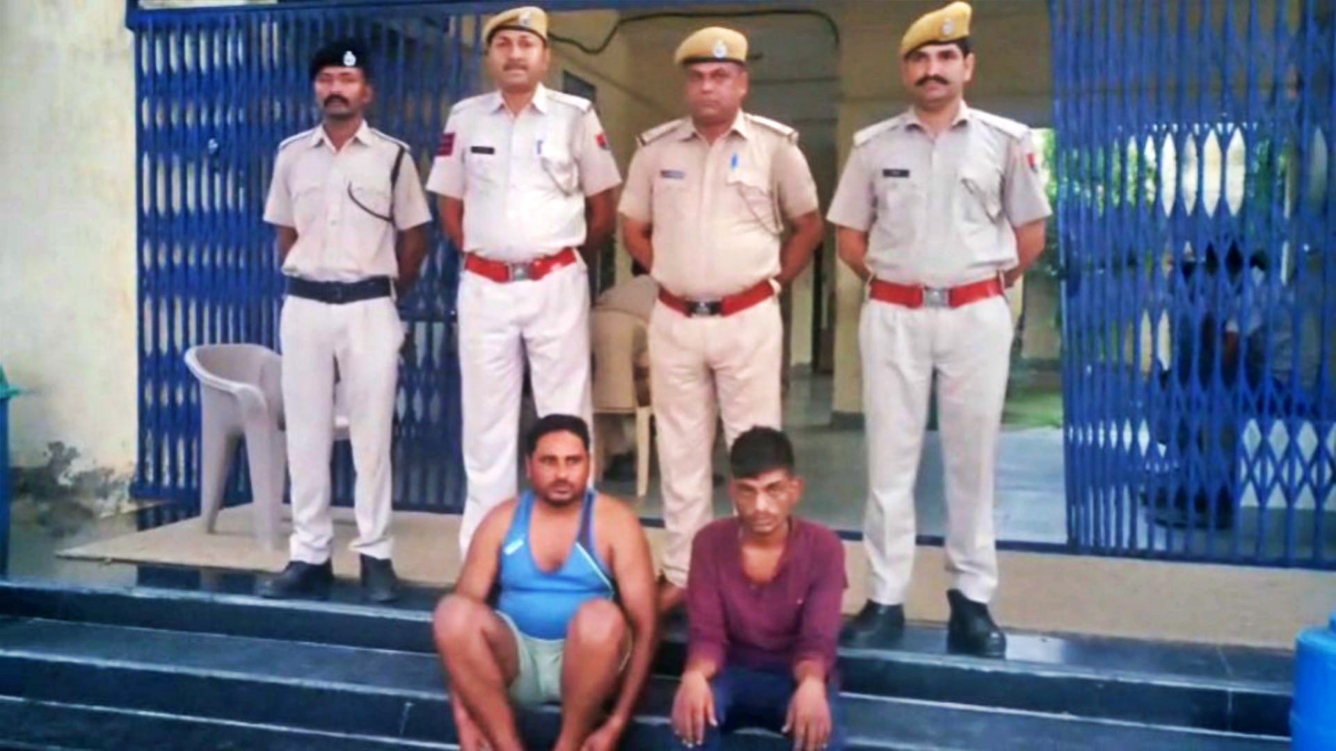 पुलिस की गिरफ्त में आरोपी चाचा और तांत्रिक