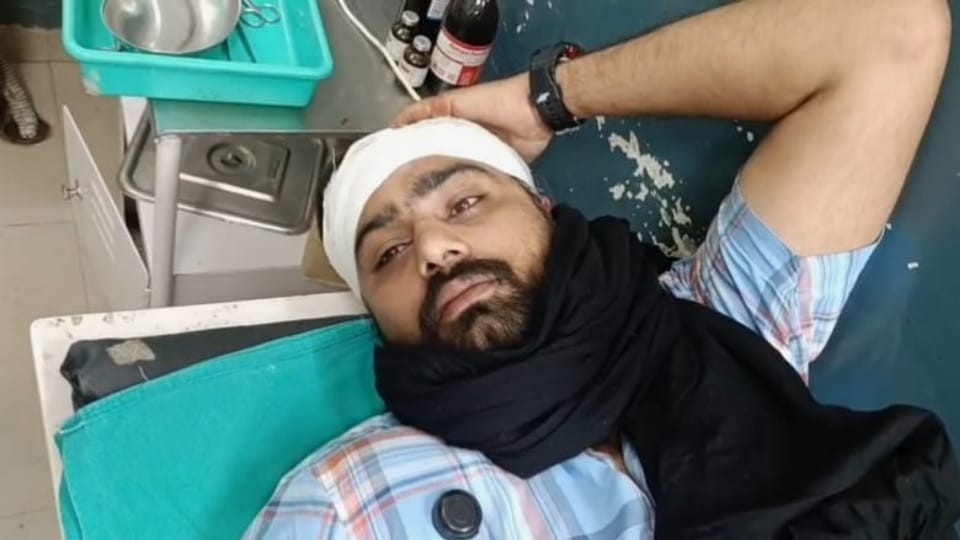 Sikh youth beaten up by Kanwariyas in Zirakpur got six stitches on his head