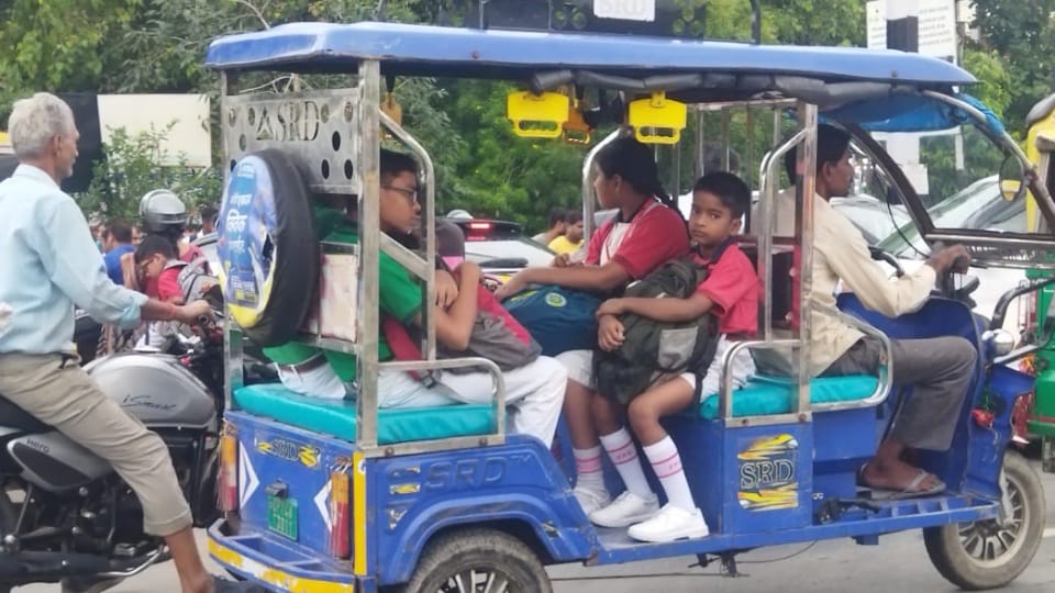 School van overturned after being hit by a dumper Magic was taking van in wrong direction to avoid six km