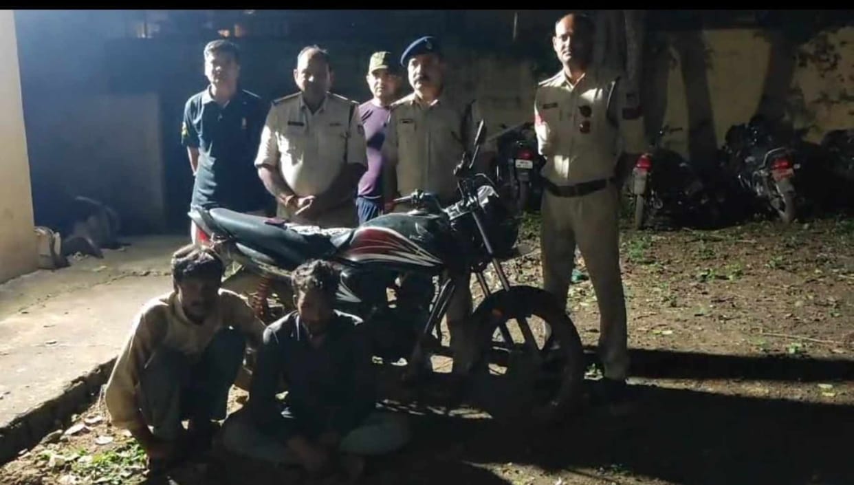 miscreants who stole a silver crown from Bhairon Baba temple arrested, stolen bike also recovered