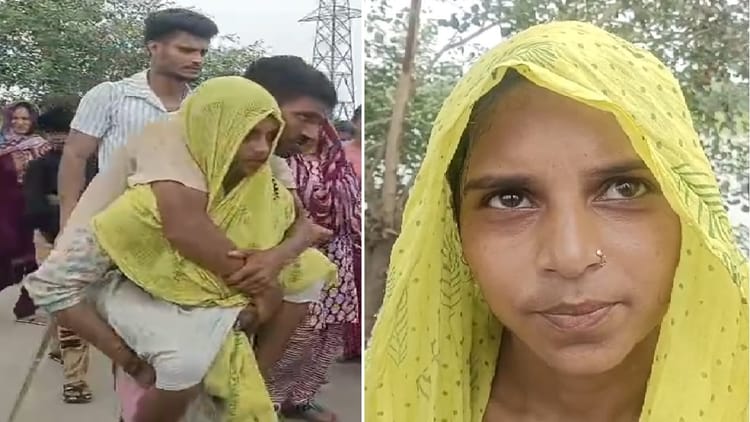 Asha Brought Kanwar From Haridwar By Carrying Her Husband On Her Back – Amar Ujala Hindi News Live