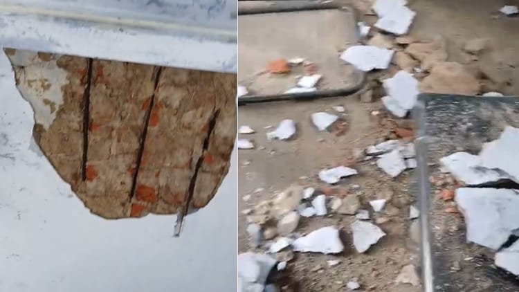 Roorkee: रोडवेज डिपो में फोरमैन कक्ष के भवन का प्लास्टर भरभरा कर गिरा, बाल-बाल बचे कर्मचारी