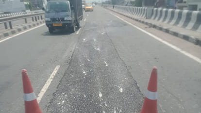 Kanpur: Potholes filled from Ramadevi flyover to Jajmau flyover