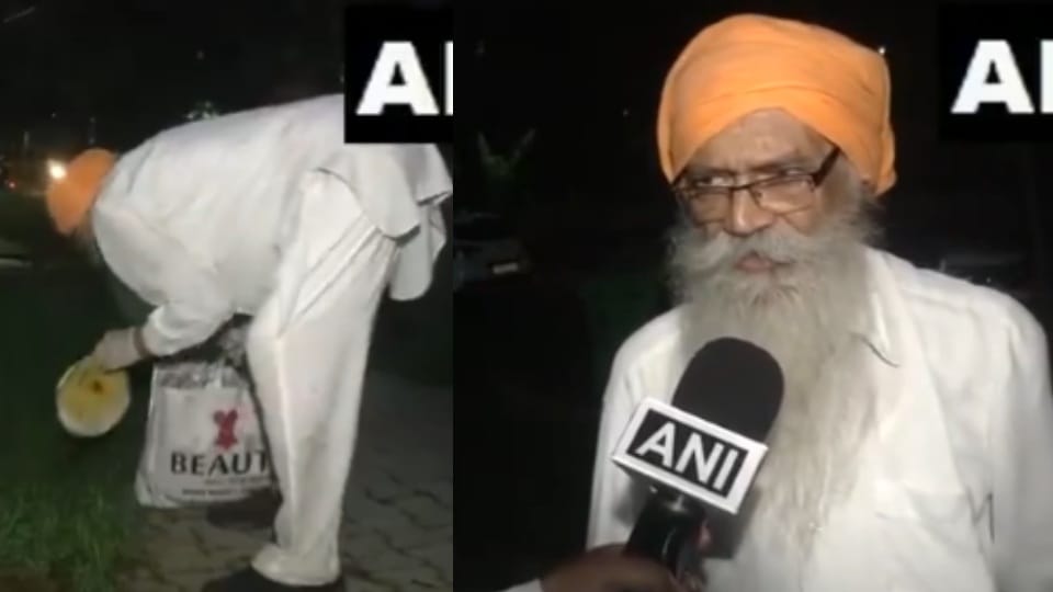 Retired DIG Inderjit Singh Sidhu age of 87 clean the city beautiful Chandigarh Anand Mahindra praised