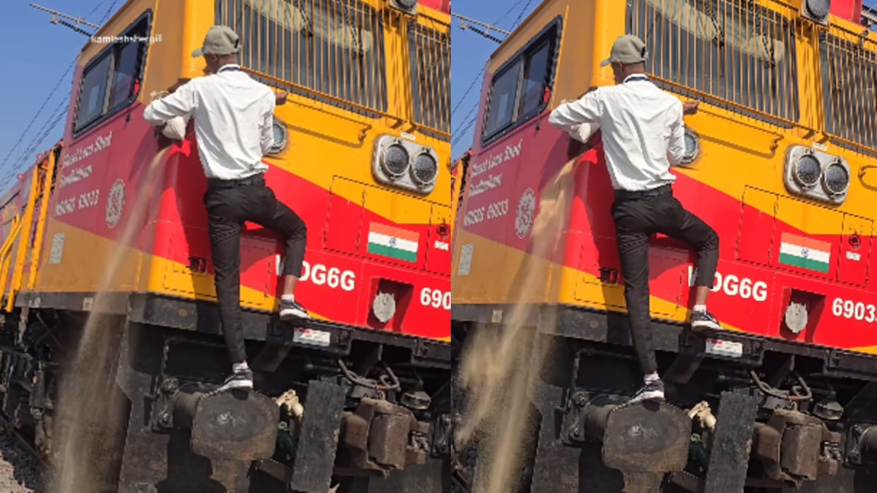 why driver put sand in train engine viral video do you know the reason Indian Railways