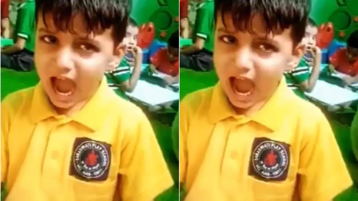 As soon as the teacher scolded the child the boy gave this threat Video goes Viral on Internet