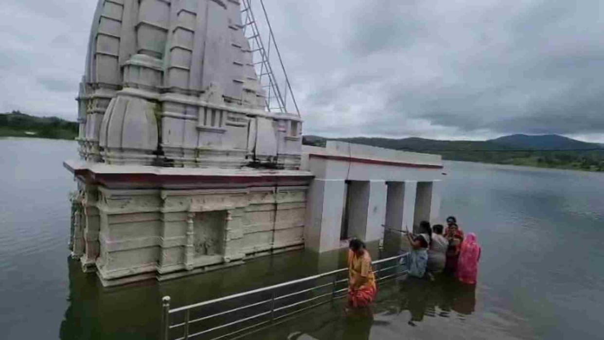 Rajasthan News: Udaipur's Chandreshwar Mahadev temple submerged due to Mansi Wakal dam