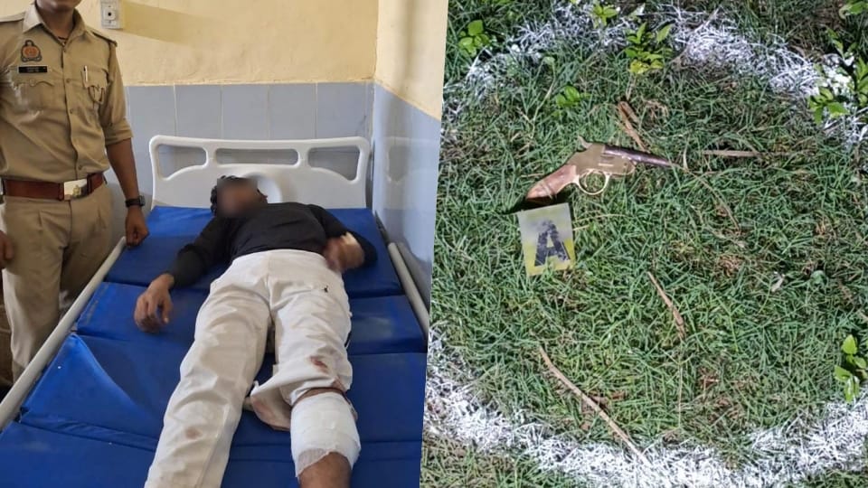 Police arrested a murder accused in an encounter in Bulandshahr