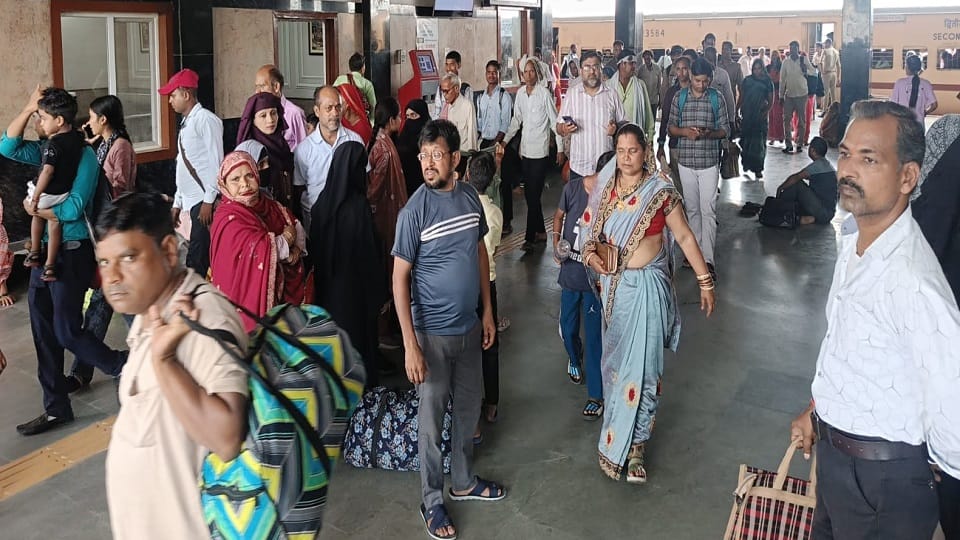 Train cancelled due to repair work at Marhara station