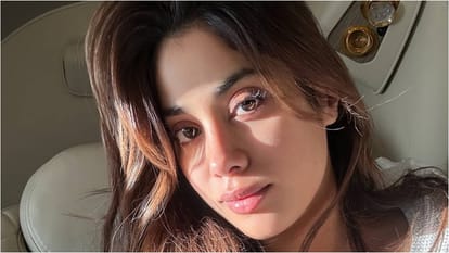 Param Sundari actress Janhvi Kapoor shares her stylish and stunning photos from flight says lots of love