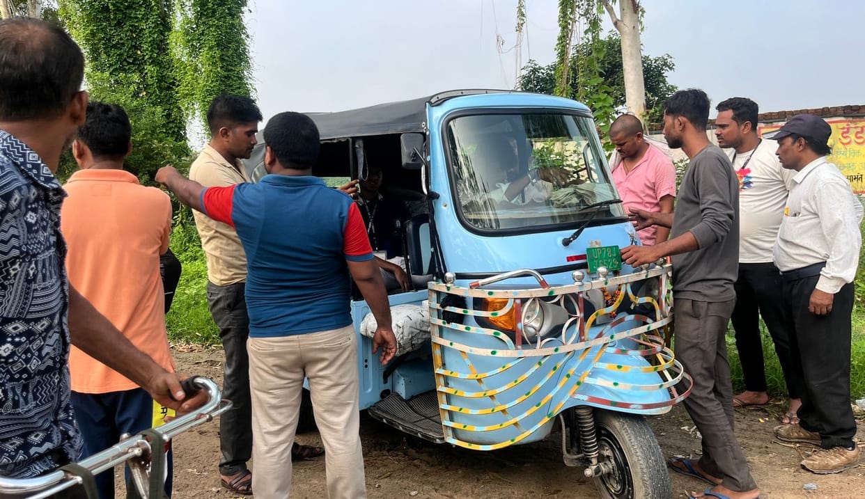 Kanpur Student injured after being hit by an auto running in the opposite direction no action is taken