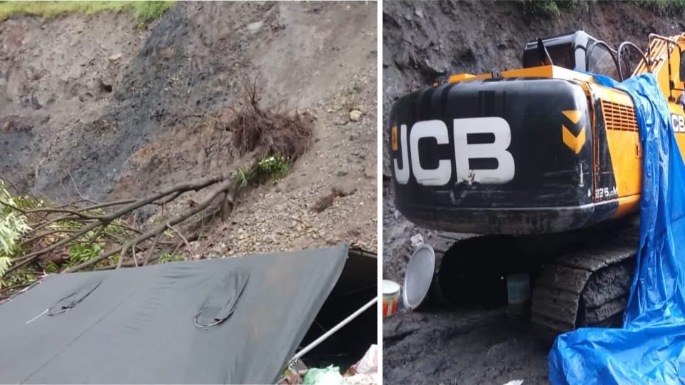 Landslide in Reasi two people died Both were sleeping in a tent near Shiv Gufa Badora
