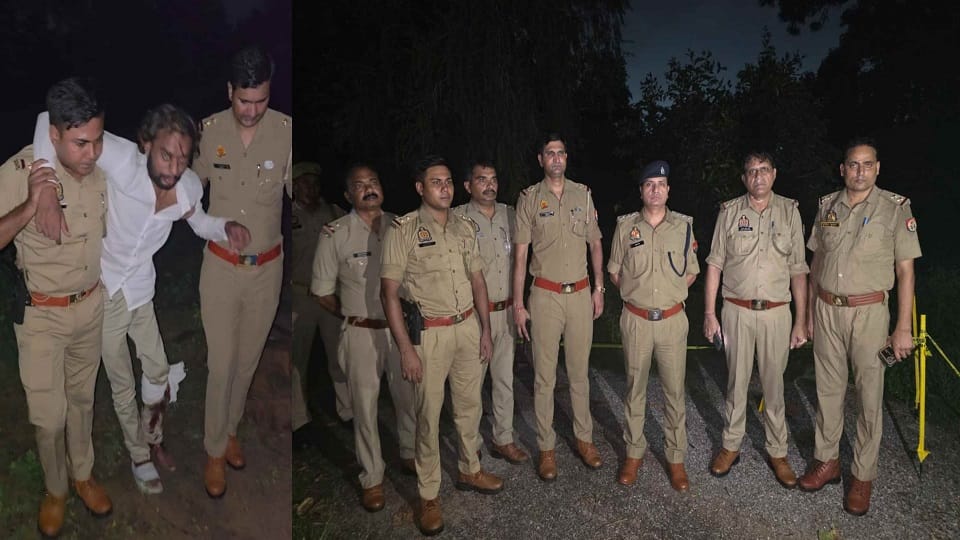 accused who shot his friend was arrested in  encounter