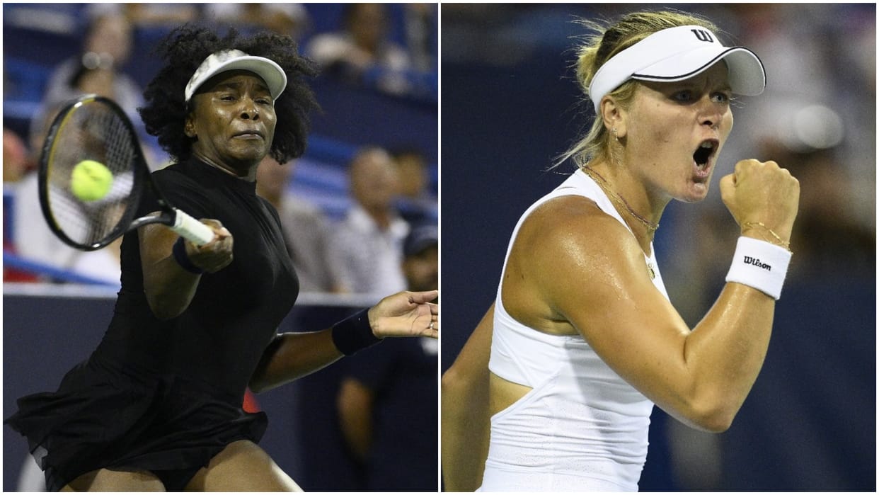 45-year-old Venus Williams becomes the oldest woman since Navratilova to win a singles match