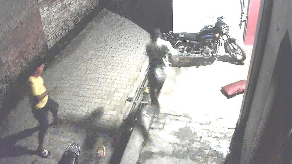 CCTV Footage of Firing in Panipat