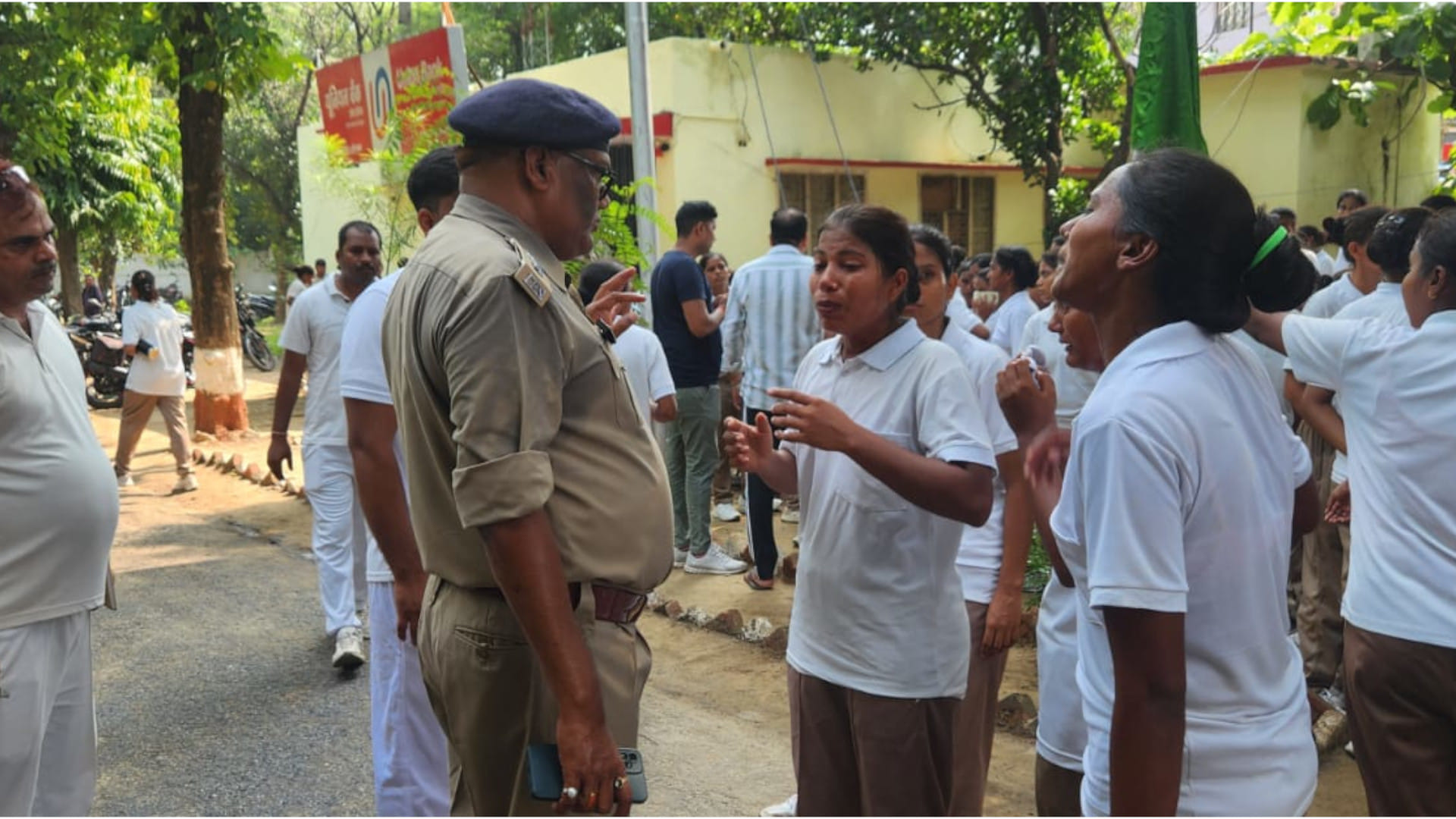 UP Female Recruits Protest Pregnancy Test Orders Hidden Bathroom Cameras Spark Outrage