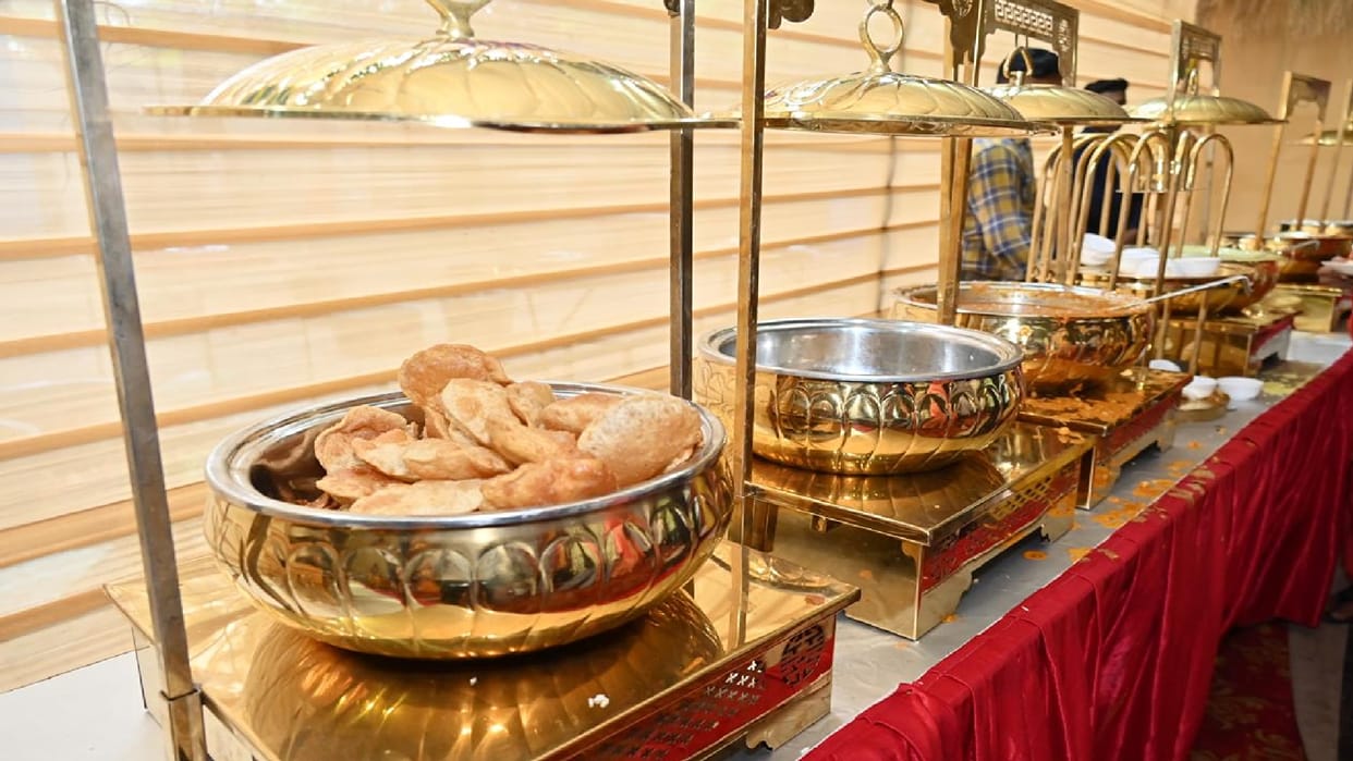Hareli Utsav at CM residence: Traditional thali decorated with flavours of Chhattisgarhi dish Thethri-Khurmi