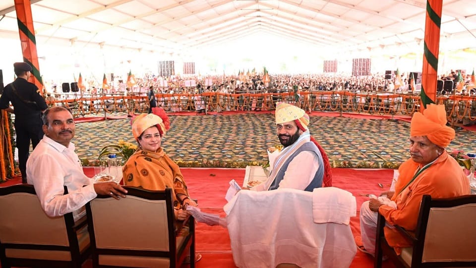 CM Saini visit in Jhojhu Kalan at Charkhi Dadari