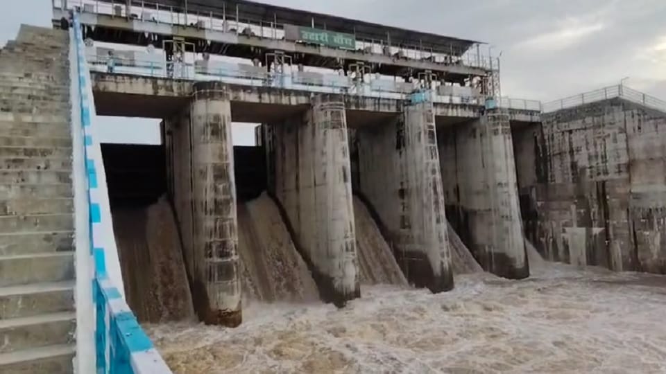 Lalitpur dams overflowed due to heavy rains