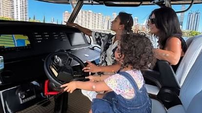 Priyanka Chopra: मां प्रियंका चोपड़ा के लिए क्यूट कैप्टन बनीं मालती मैरी जोनस, फैंस ने लुटाया प्यार Nick Jonas beautiful daughter Malti Marie Turns Captain For Mom Priyanka Chopra see cute pic