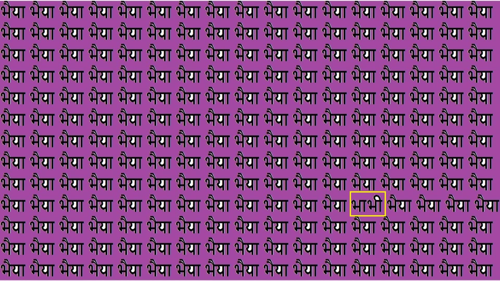 Optical Illusion iq test brain teaser image Can You Spot Bhabhi Within 20 Seconds?