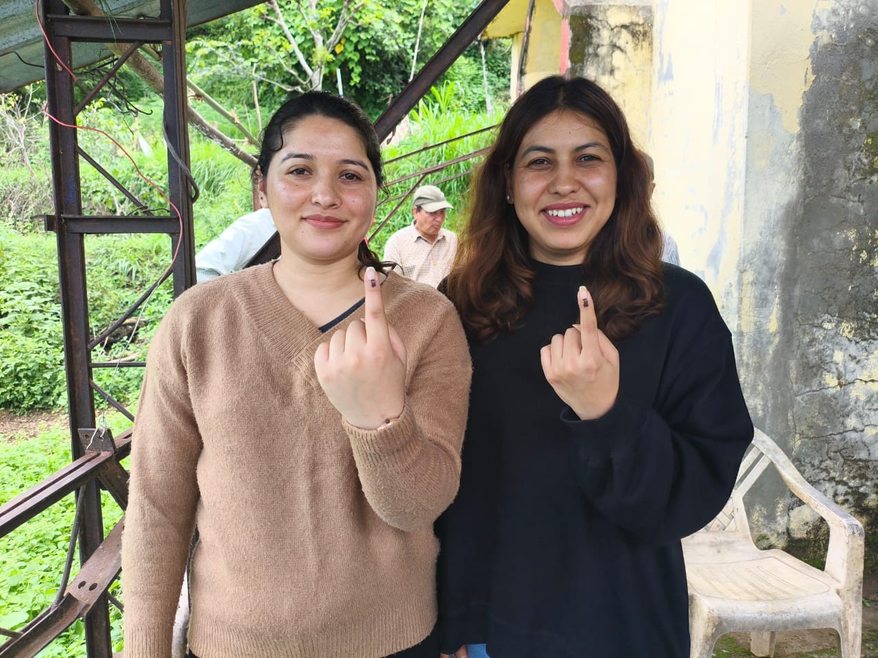 Uttarakhand Panchayat election 2025 Crowd of voters gathered enthusiasm among youth and elders Photos
