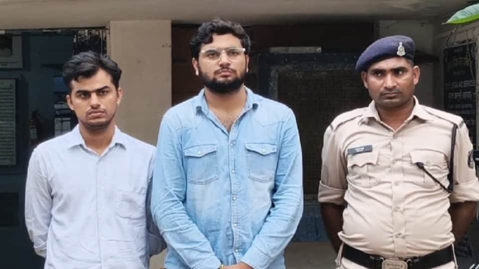 पुलिस की गिरफ्त में आरोपी