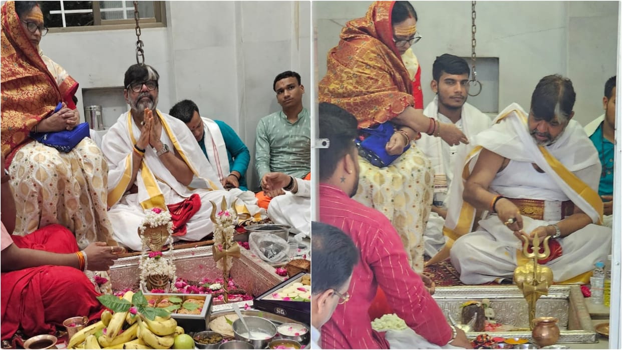 Shravani Amavasya: Krishna Guruji performed small Rudrabhishek with Mahakal Bhasma Aarti water
