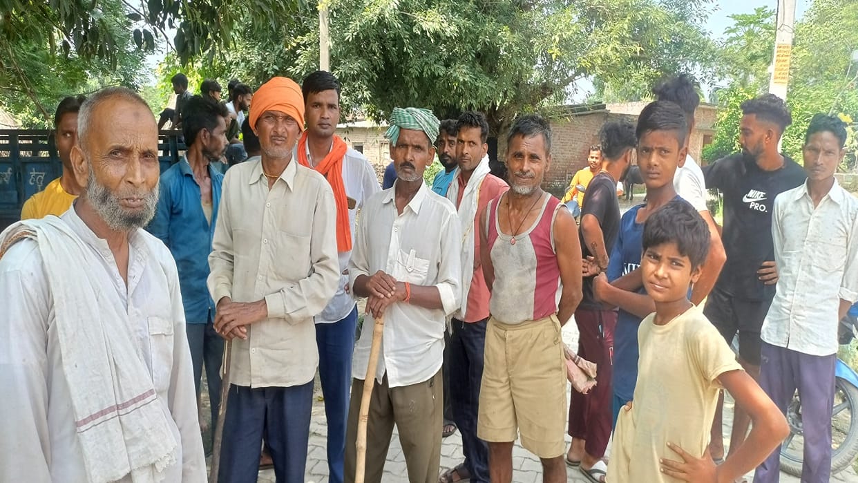 tigress who killed the woman is now seen in the garden of Dandia village in Pilibhit