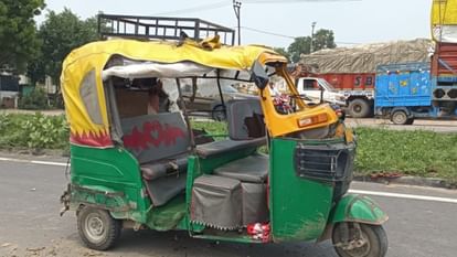 Auto driver wife and son died after being hit by truck on highway in bareilly