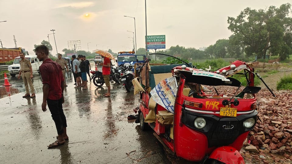 unknown vehicle ran over an auto two women and an innocent died three in critical condition