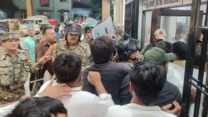 Jammu GMC hospital turned into a cantonment after the death of the youth in cross firing.