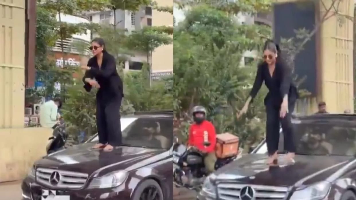 Girl did aura farming dance on bonnet of mercedes case filed Video Goes Viral
