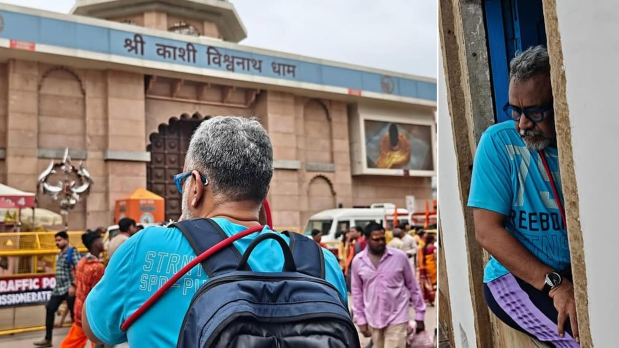 Director Producer Anubhav Sinha return from shree kashi vishwanath temple share photos says banaras zindabad