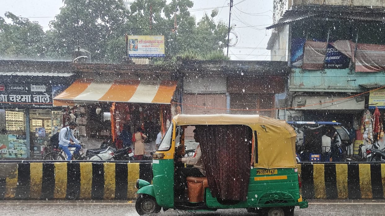 Varanasi weather changed temperatures dropped due to light rain in some areas and drizzle in others