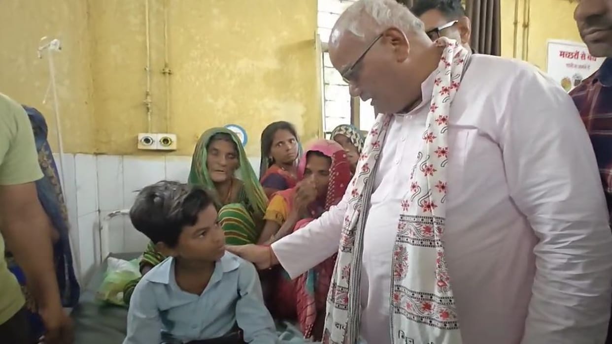 Rajasthan ten Lakh Compensation for Families of Children Killed in School Mishap, Madan Dilawar Visits Injured