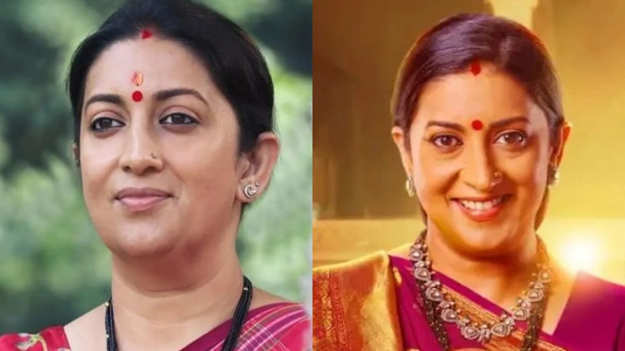 Smriti irani plays different roles in many serials including kyonki saas bhi kabhi bahu thi
