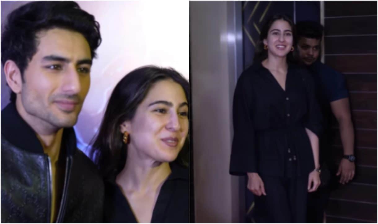 Sarzameen Starring Ibrahim Ali Khan Kajol Movie Screening Attended By Sara Ali Khan And Other Celebs