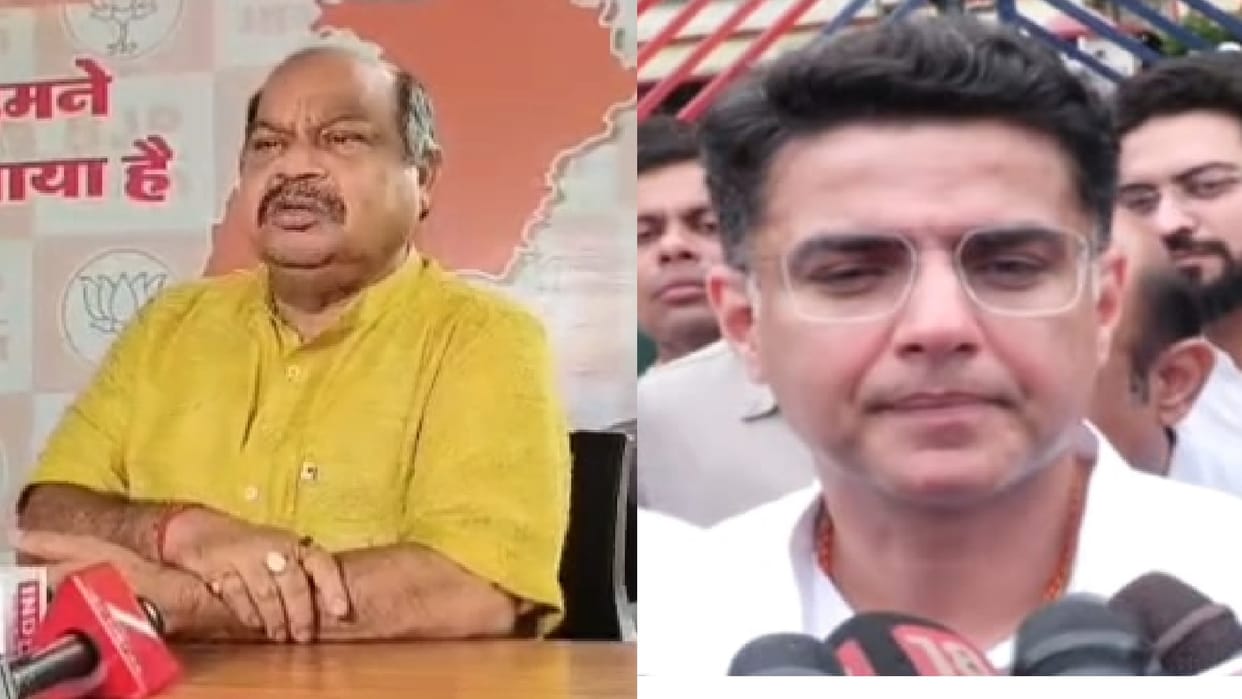 CG : Raipur north BJP MLA Purandar mishra taunts on sachin Pilot for ED and Congress