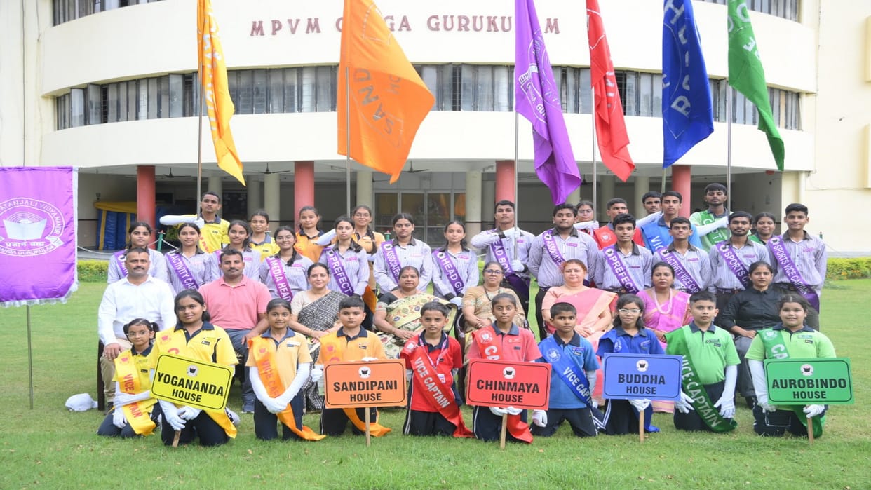 Ganga Gurukulam School: Akhand Pratap became head boy and Drishti Mishra became head girl