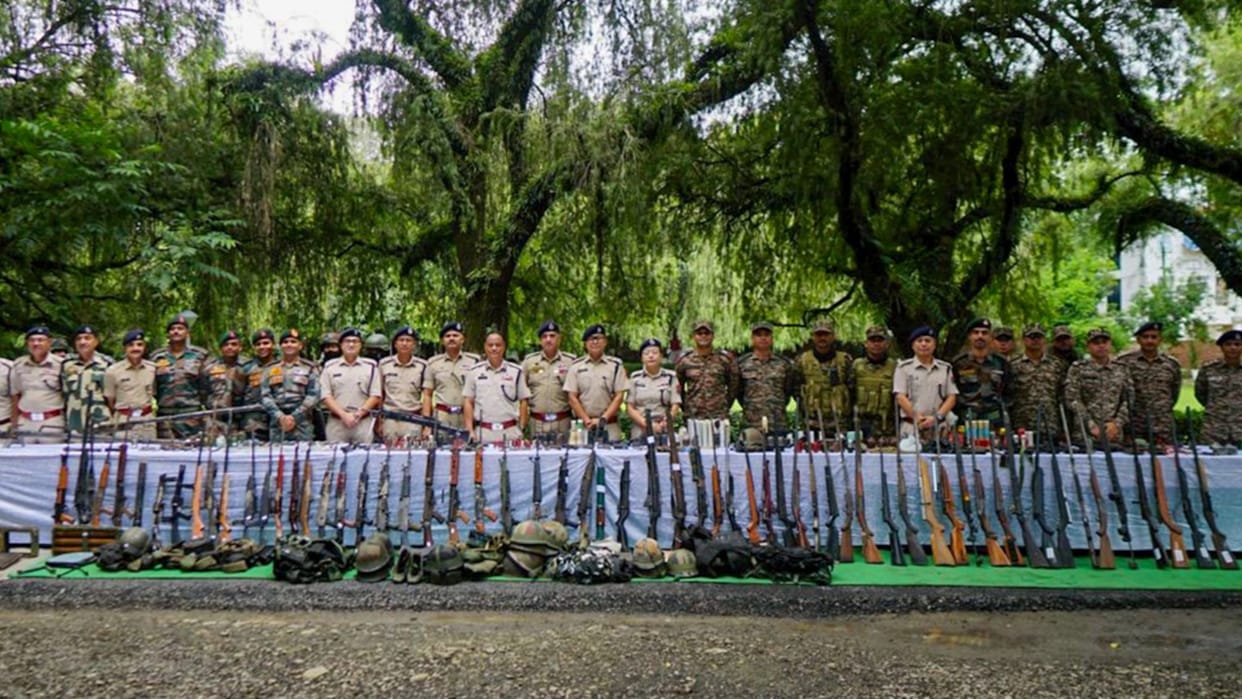 Manipur: firearms, ammunition, explosives seized from five districts of Imphal Valley