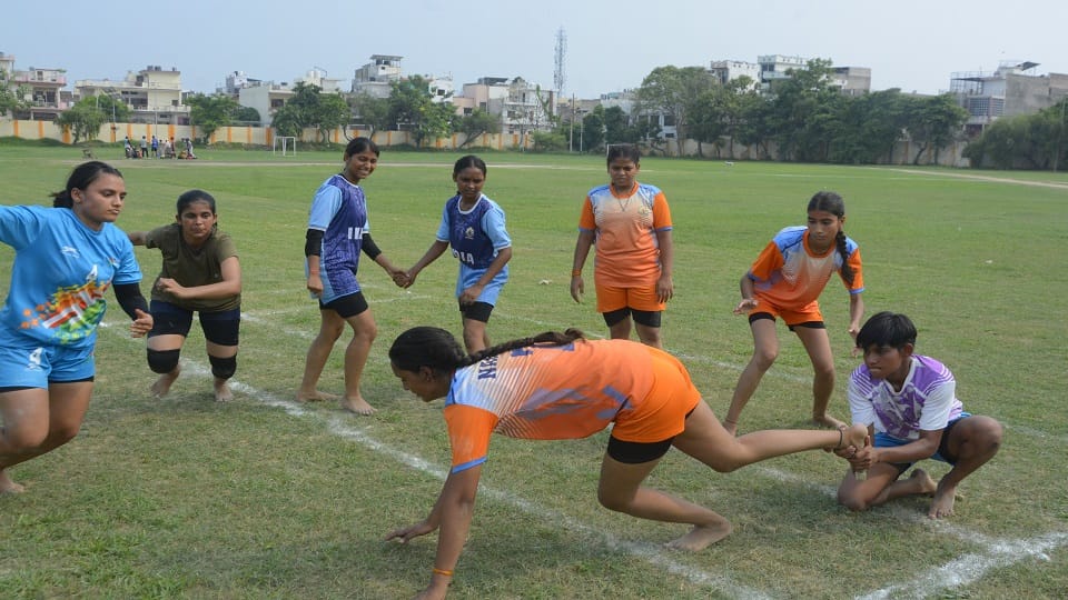 no Kabaddi court in Aligarh Sports Stadium