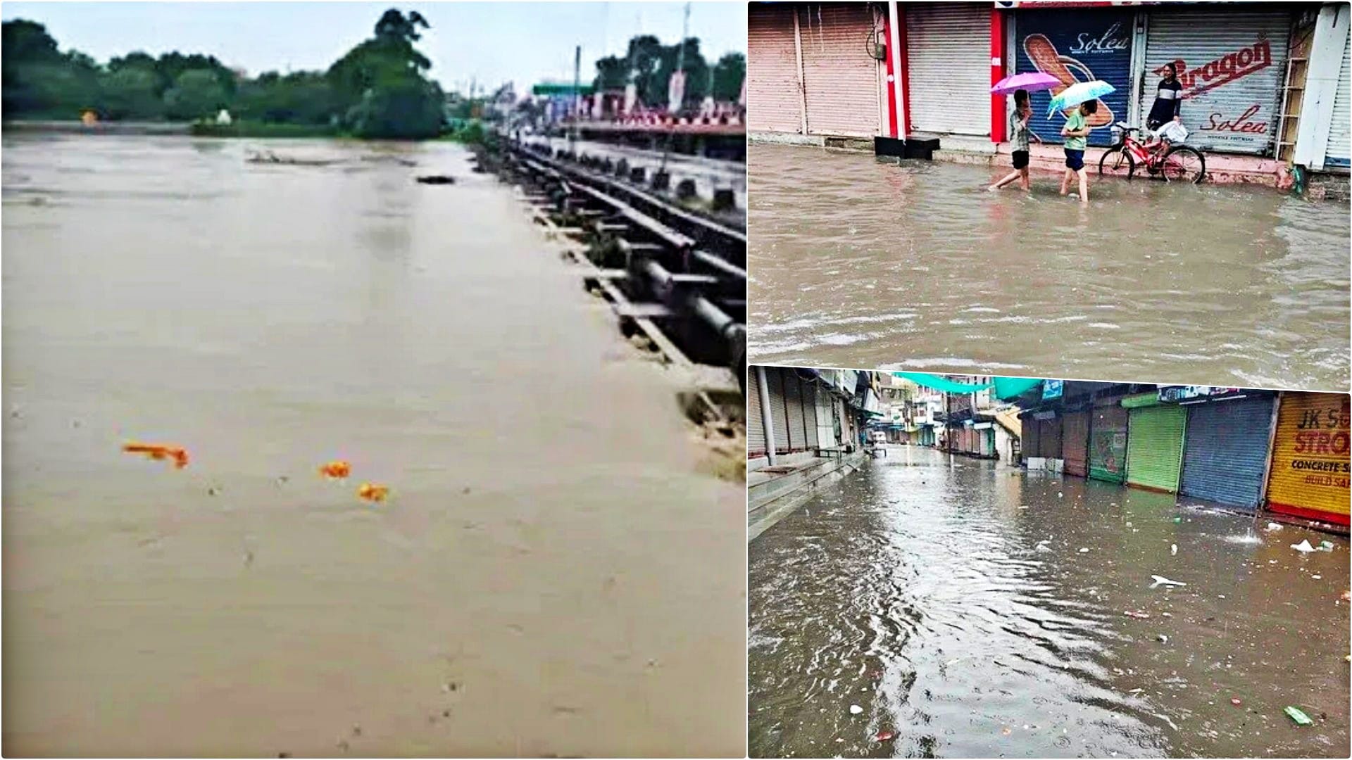आष्टा में भारी बारिश से जनजीवन अस्त-व्यस्त