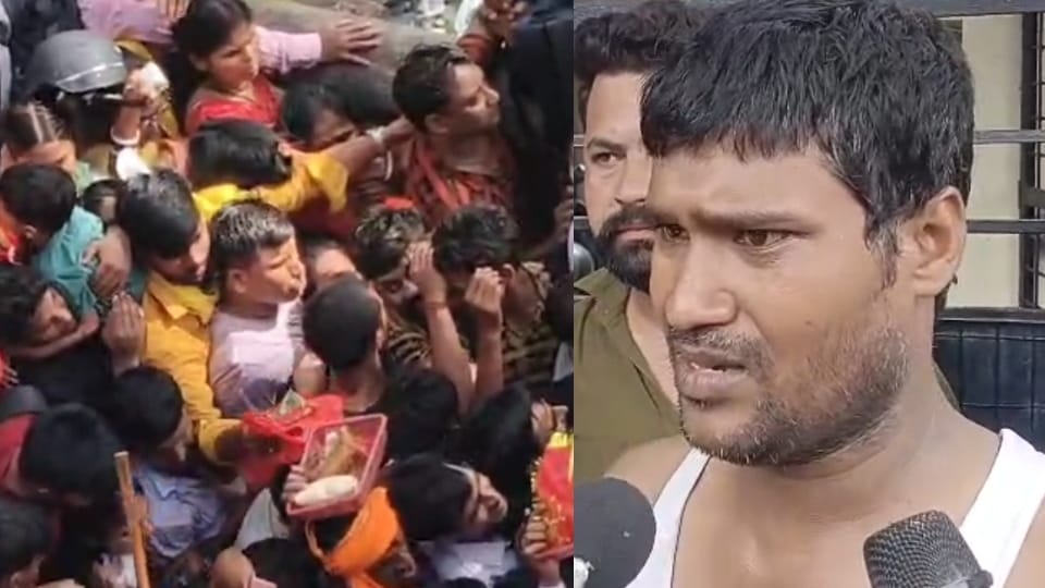 Haridwar Mansa Devi temple stampede Eyewitness Told aap beeti he got electric current