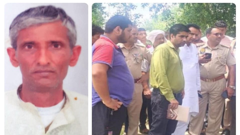 Baghpat: High tension line broke and stuck to farmer, released only after death, villagers created ruckus