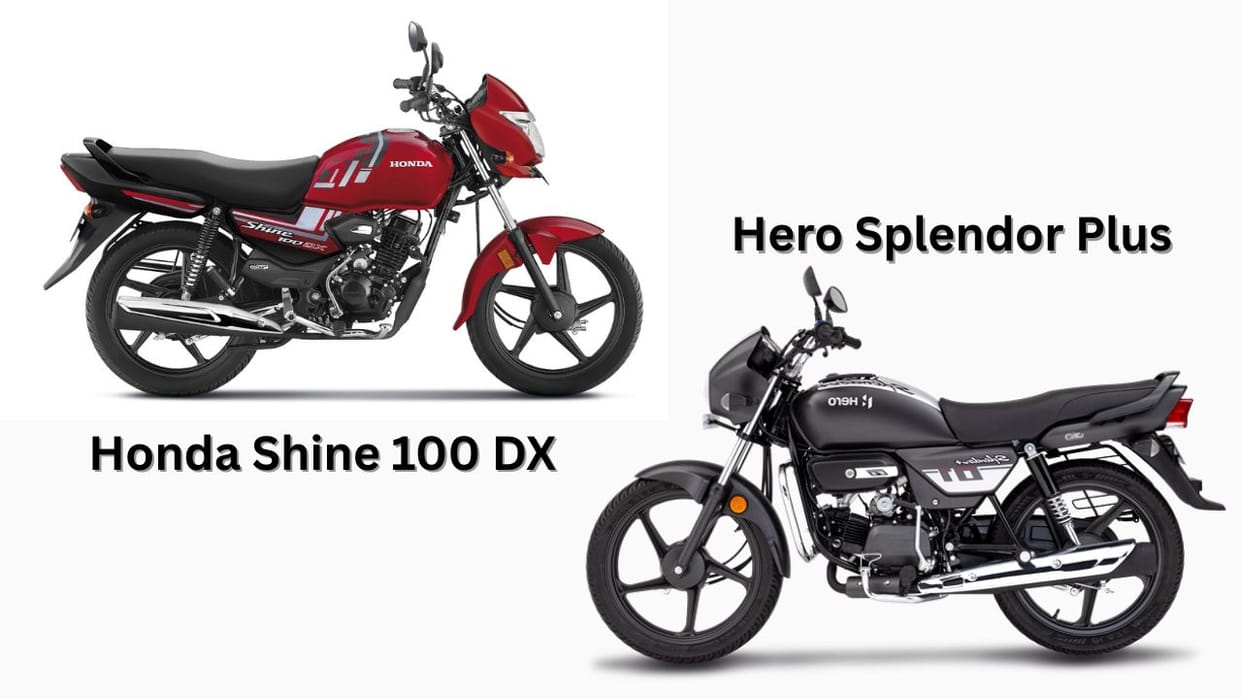 hero splendor plus vs honda shine 100 dx price features specifications comparison in hindi
