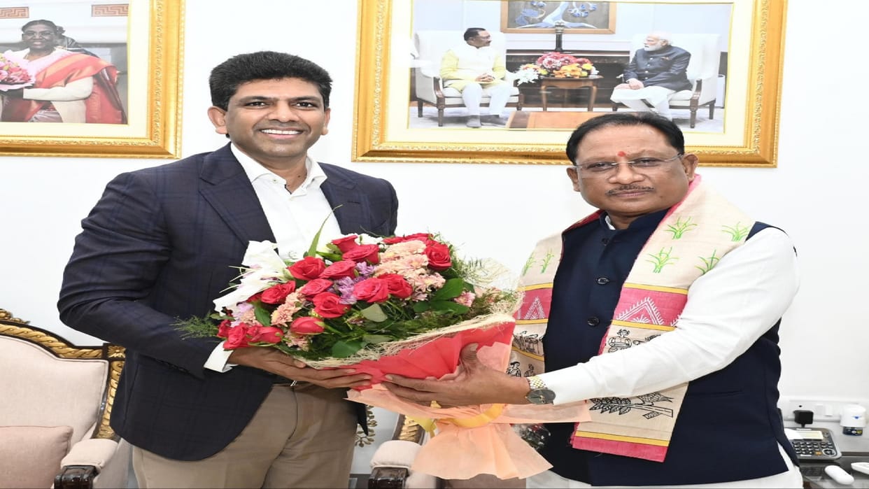 Union Minister of State Dr. Chandrashekhar Pemmasani met CM Sai, these issues were discussed in Raipur